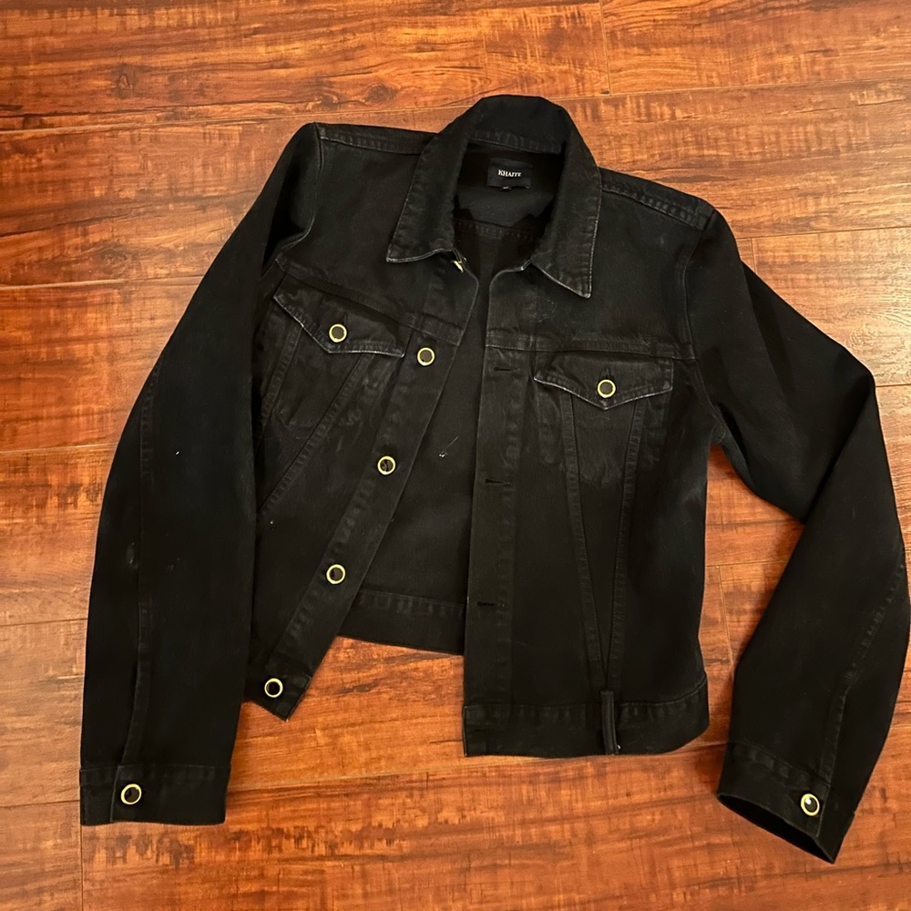 KHAITE Black Denim Jacket
